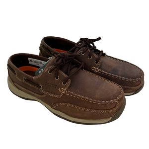 Rockport Works Sailing Club Brown Size 10 WIDE Boat Shoes Leather RK6736 NEW Box